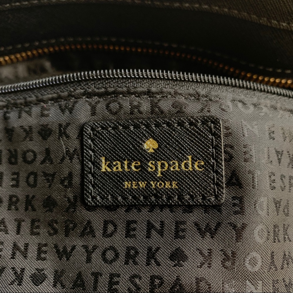 Kate Spade Johanna black Wesley Place suede tote - Picture 8 of 11